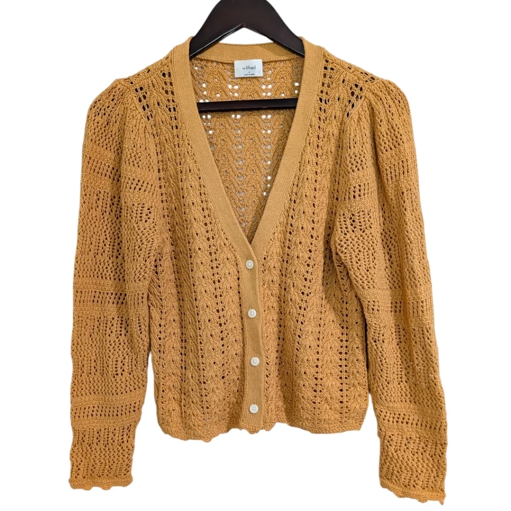 Wilfred Splendour Cardigan in Apricot Peach - Size S - Picture 7 of 12